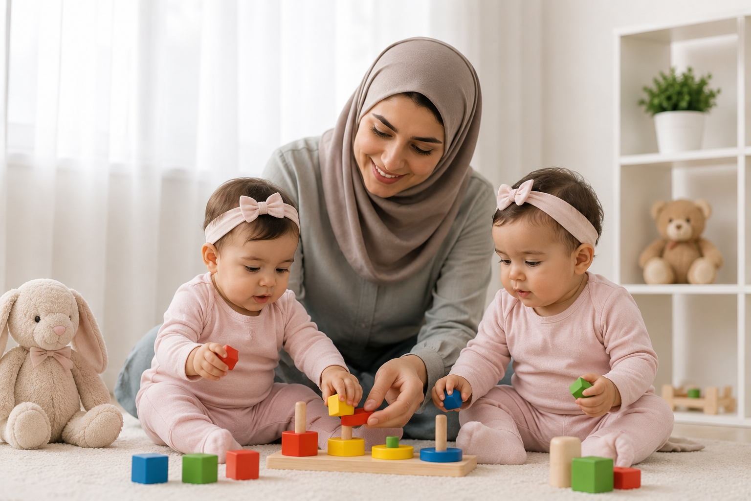مراقبت از دو قلوه ها ساعتی
